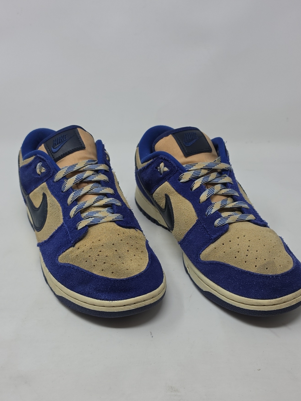 Nike Men’s Low-Top Suede Sneakers in Blue and Tan